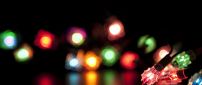 Macro Christmas lights - Magic night of the year