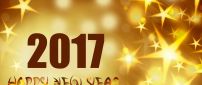 Golden stars for a good year - Happy New Year 2017