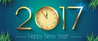 Twelve o'clock at midnight - Happy New Year 2017