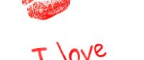 Big red lips - I love Valentines Day