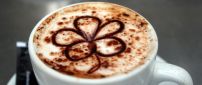 Spring flower in a cup of coffee - HD wallpaper