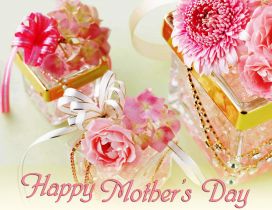 Perfume and flowers - Happy Mother's Day