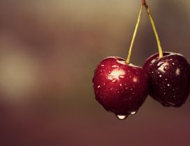 Delicious cherries - Macro red fruits