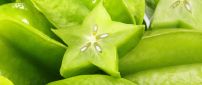 Macro green star fruits - HD wallpaper