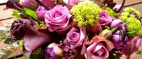 Fresh flowers in a wonderful bridal bouquet - HD wallpaper