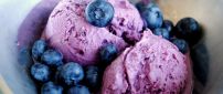 Cold summer dessert - Blueberry ice cream