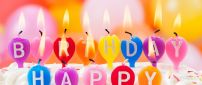 Happy Birthday children - Colored candles