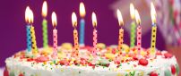 Happy Birthday - Delicious cake full with candies