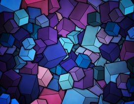 3D colorful shapes - Millions of cubes