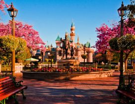 Entrance in Disneyland Paris - Magic world for children