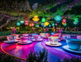 Artistic and magic world on Disneyland Paris -Colorfull cups