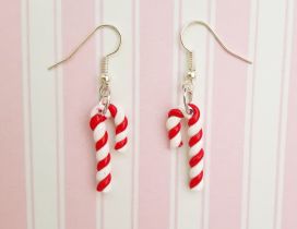 Candy earrings - Christmas time