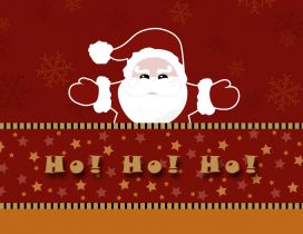Ho Ho Ho Santa Claus is coming tonight - HD red Christmas