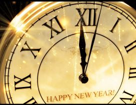 Twelve o clock and a new year is here - Happy 2018