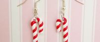 Candy earrings - Christmas time