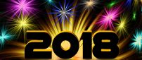 Digital fireworks - Happy New Year 2018