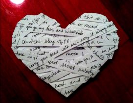 Secret gift under the message - Valentines Day