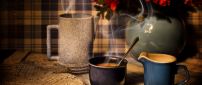 Delicious hot tea for breakfast - HD wallpaper