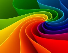 Rainbow paper shapes - HD wonderful wallpaper