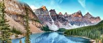 Wonderful nature landscape - Mountains and blue water lake