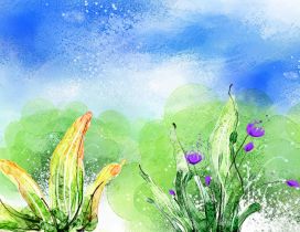 Painting flowers - Wonderful colors