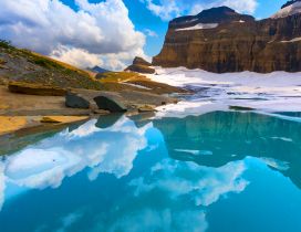 Glacier wonderful Natural Park - Mirror in the lake