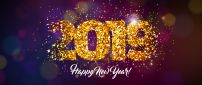 Golden 2019 - Happy New Year be happy all the time