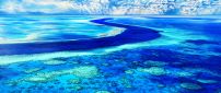 Blue water and sky - Wonderful colors of our earth
