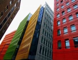 Whole business buildings are colourful - Friendly town