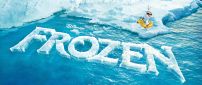 Olaf at swimming - Funny photo for Frozen 2 Disney movie