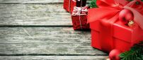 Red box - Christmas holiday winter season time