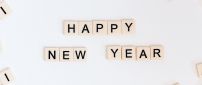 Scrabble piece - Happy New Year 2020 word