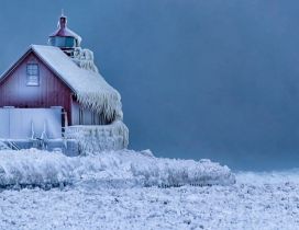 House on ice - Wonderful Winter season