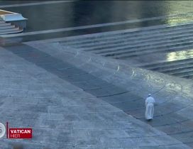 Pope Francis Alone in Vatican Italy pray for world