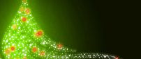 Green Christmas Tree - Wonderful light in a magic night