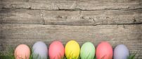 Pal colors on Easter eggs holiday spring time
