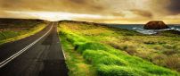 Great view - Road trip in the nature HD wallpaper