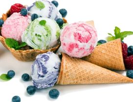 Mint ice cream HD wallpaper delicious fruit time