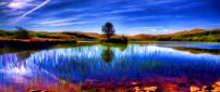 Blue sky and water - Wonderful landscape photo