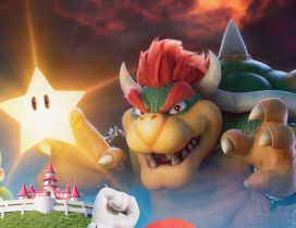 Bowser monster Mario super star - HD wallpaper