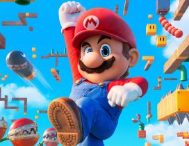 Super Mario and packman - HD nintendo game and movie