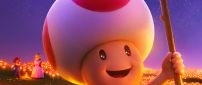 Little mushroom - happy character in the Super Mario Bros
