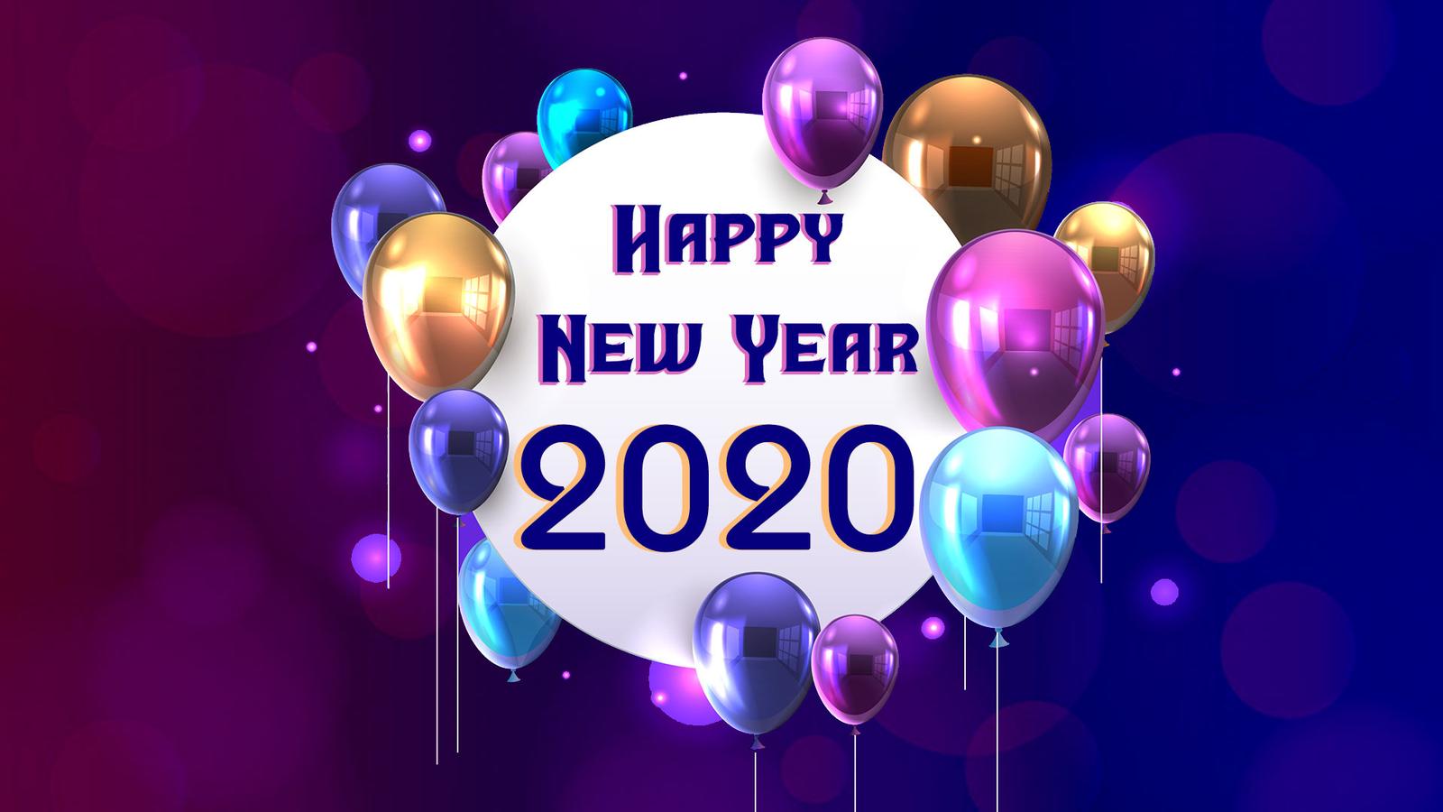 Balloons for a new decade - Happy New Year 2020