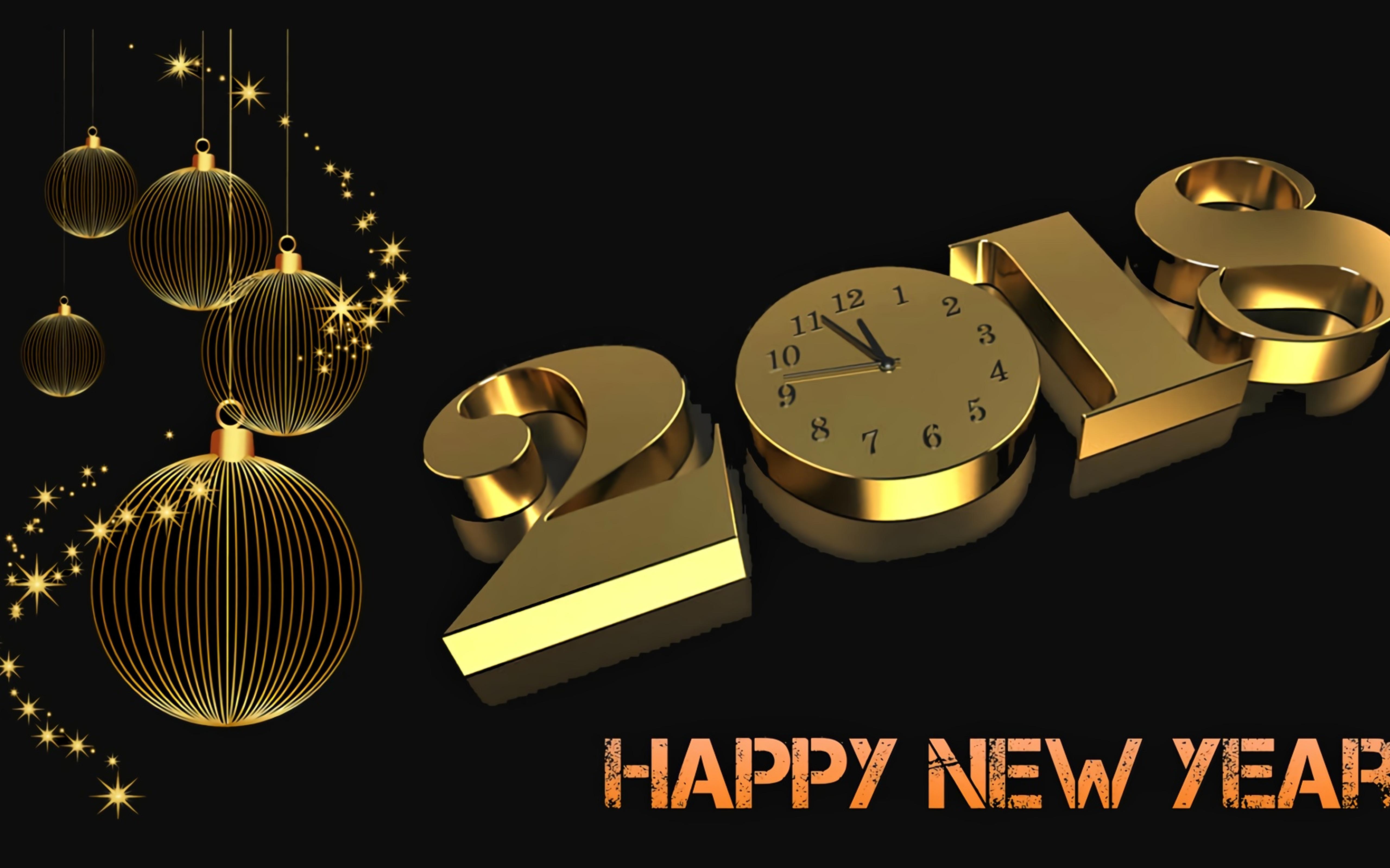 Golden time and a Happy New Year 2018 - HD wallpaper